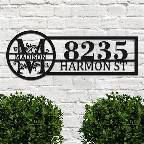 Personalized Address Sign, Family Name Address Sign, Custom Metal ...