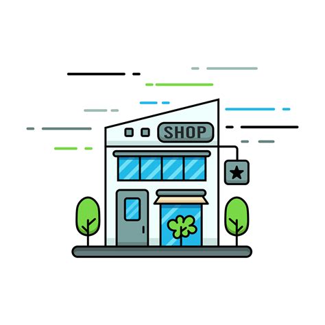 Samll Shop Vector Image 的图像结果