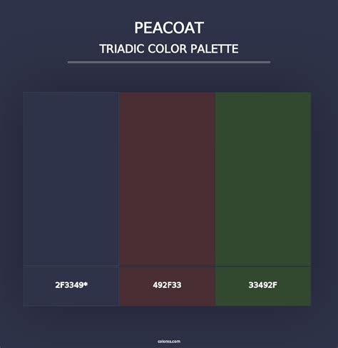 Peacoat color palettes - colorxs.com