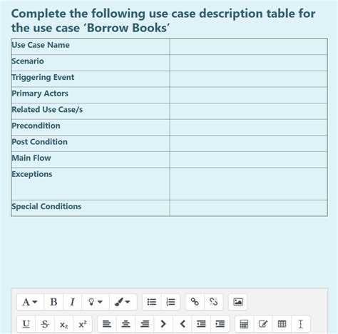 Use Case Description Table Example 的图像结果