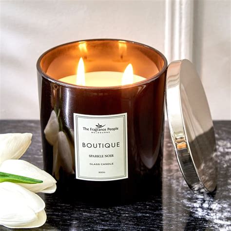 Buy Boutique Sparkle Noir Scented Jar Candle from Home Centre at just ...