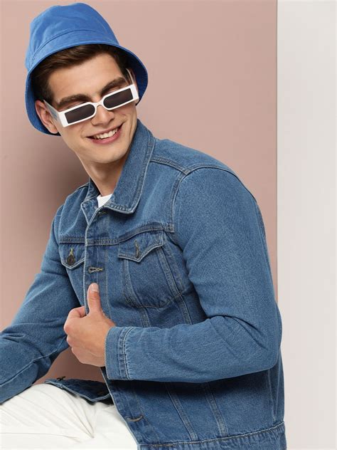 Harvard Men Solid Pure Cotton Denim Jacket - Price History