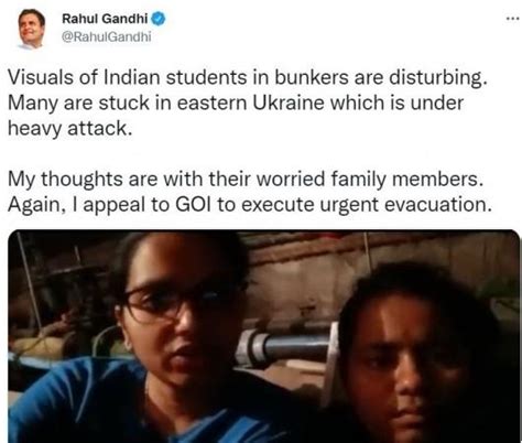 Visuals of Indian students in bunkers disturbing: Rahul - IBTimes India
