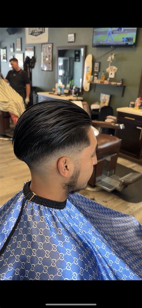 Slicked Back Hair Fade