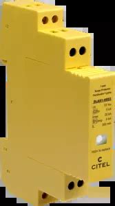DLAS1-48D3 - 1-pair DIN rail plug-in Data surge protector, CITEL