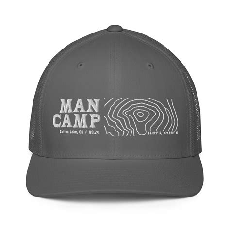 Cultus Mountain Topographic Map Closed-back trucker cap — Eastmont Church
