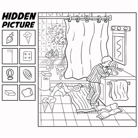 easy hidden picture worksheets hidden pictures hidden pictures ...