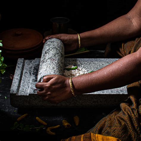 Traditional Hand Grinder, Stone Ammikallu, Small Size SIL Batta, Villa ...