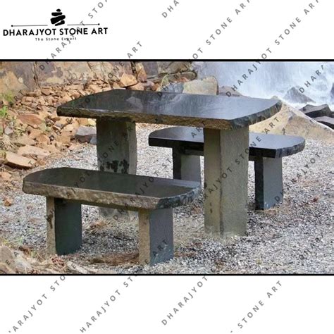 Modern Outdoor Natural Basalt Stone Chairs Garden Decor Benchs ...