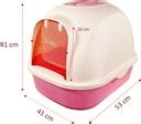 Pado Hoodie Cat Litter Box 53*41*41cm-Red | SMBG B2B Website