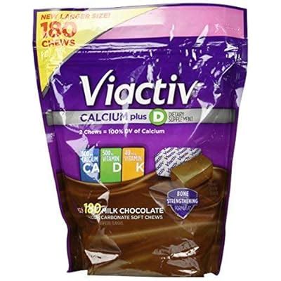 Buy Viactiv Calcium Plus D Milk Chocolate Flavored Dietary Supplement ...