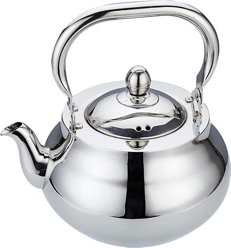 SANQIAHOME Stainless Steel Teapot with Removeable Infuser 71 oz (2000ml ...