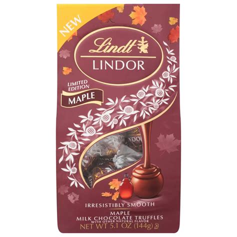 Lindt Lindor Maple Milk Chocolate Truffles - Shop Candy at H-E-B