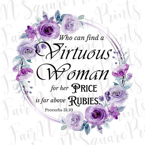 Virtuous Woman Png File for Sublimation/proverbs 31:10 Png File for ...