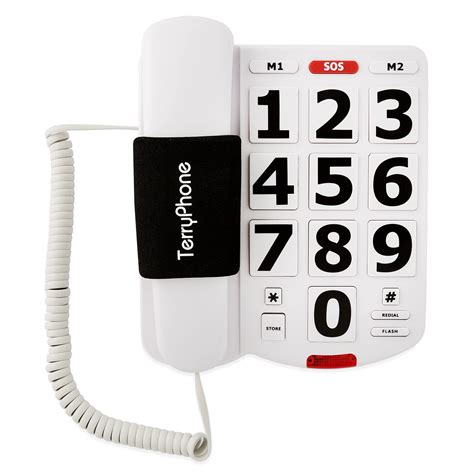 Big Button Phone For Seniors Corded Landline Telephone Large Buttons ...