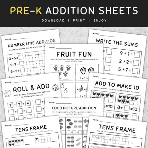 Pre-K Math Addition 的图像结果