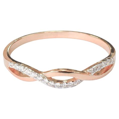 Customizable 14k Gold Ring Thin Gold One Diamond Ring Band Stackable ...