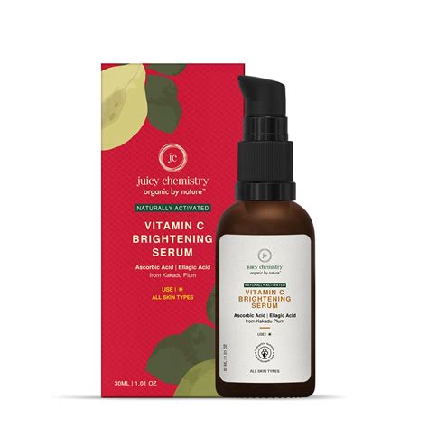 Juicy Chemistry Vitamin C Skin Brightening Serum, 30 ml - Certified ...