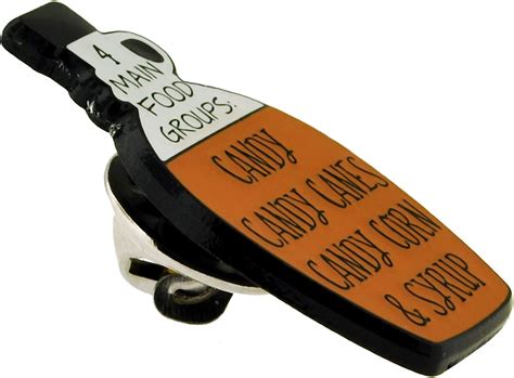 Buy PinMart 4 Main Food Groups Syrup Candy Funny Enamel Lapel Pin ...