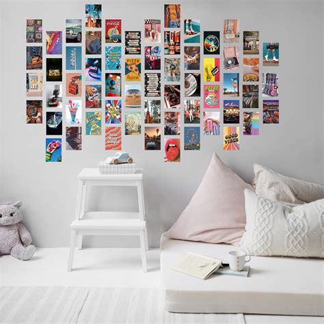 Wall Collage Kit Aesthetic Pictures,60 PCS 4x6 inch Retro 80s photo ...