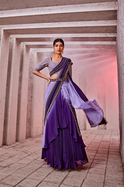 Arzoo Drape Saree Set – Miku Kumar