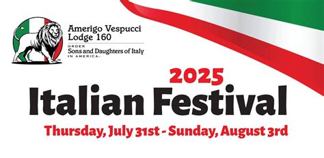 Annual Italian Festival, Amerigo Vespucci Danbury CT, 31 July to 3 ...