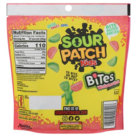 SOUR PATCH KIDS Bites Watermelon Soft & Chewy Candy, 12 oz 12 oz | Shipt