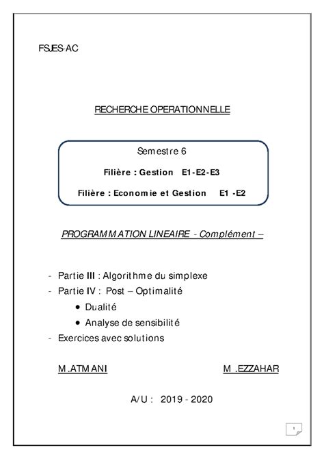 Image result for Comment Utiliser La Methode Simplexe En Programmation Lineaire
