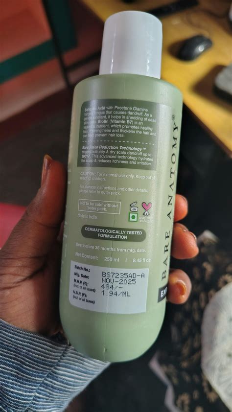 Anti Dandruff Shampoo & Conditioner Combo for Hair | Bare Anatomy ...