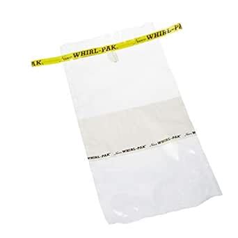 Bag, Whirl-Pak, 18oz, 4-1/2" x 9" Write-On (Package of 500) : Amazon.in ...