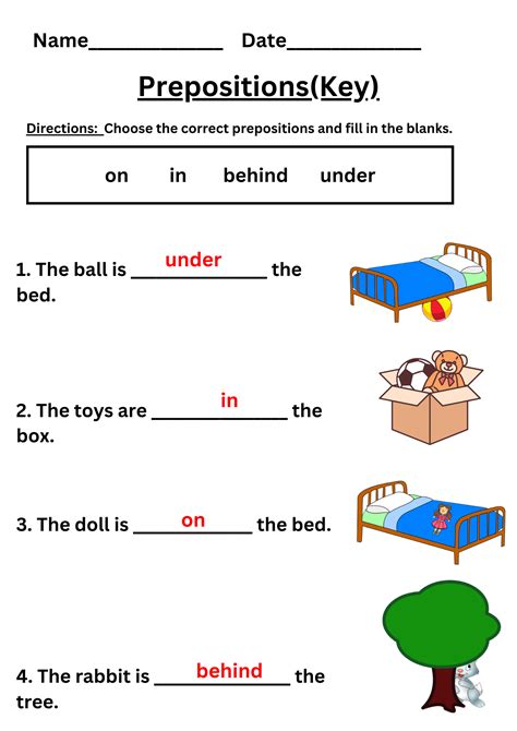 Preposition Coloring Pages [2025]