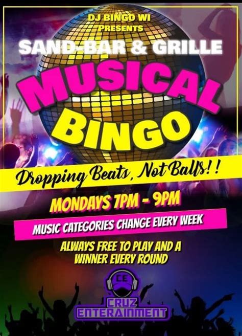 Free Musical Bingo, W5045 Resort Rd, Shawano, WI, Cecil, 21 April 2025 ...