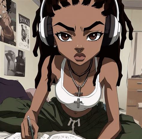 550 Black pfp ideas | black anime characters, black cartoon characters, black cartoon