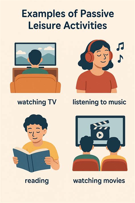 list Some Examples of Passive Leisure