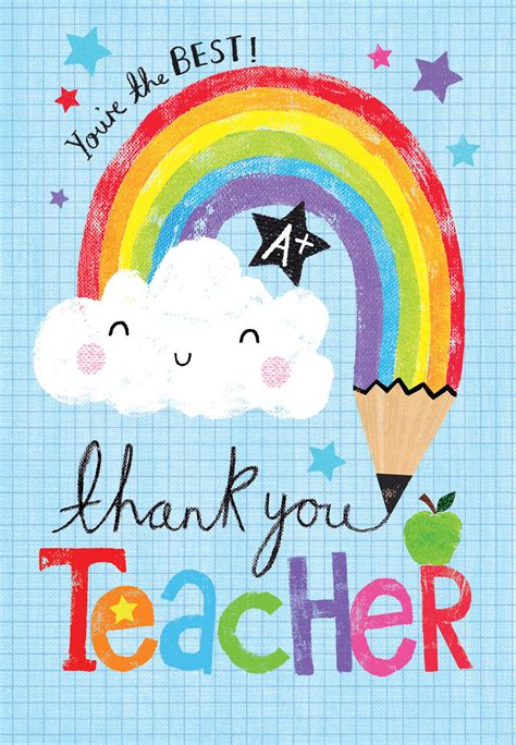 Teacher Printable Thank You Cards