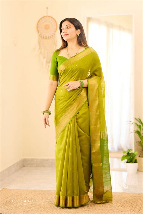 Shop Hridaya Half White Maheshwari Tissue Silk Cotton Saree Online