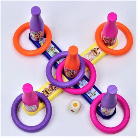 2 in 1 Color Match Ring toss Unicorn Print Target Game Set - Indoor ...
