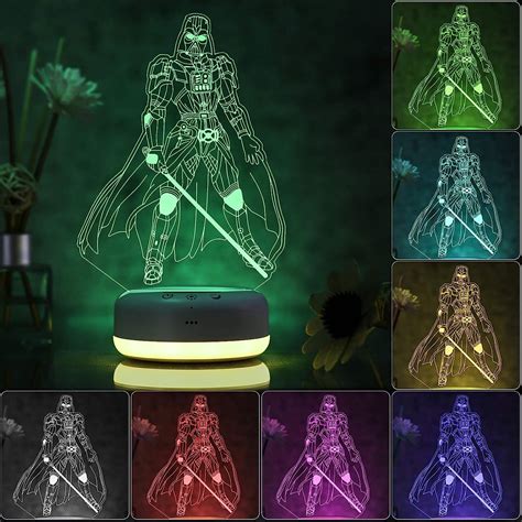 Buy 3D Star Wars Night Light for Kids - 3 Patterns & 16 Color Change ...