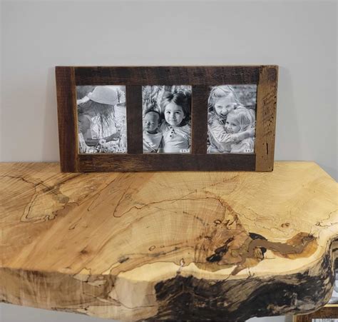 Buy Rustic Wooden Collage Picture Frames – Multi Opening Frame for 5x7 ...