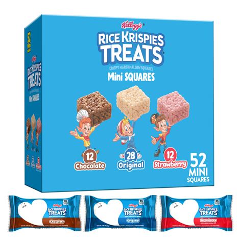 Buy RICE KRISPIES TREATSMini Squares, Kids Snacks, Lunch Snacks, Variety Pack, 20.1oz Box (52 ...