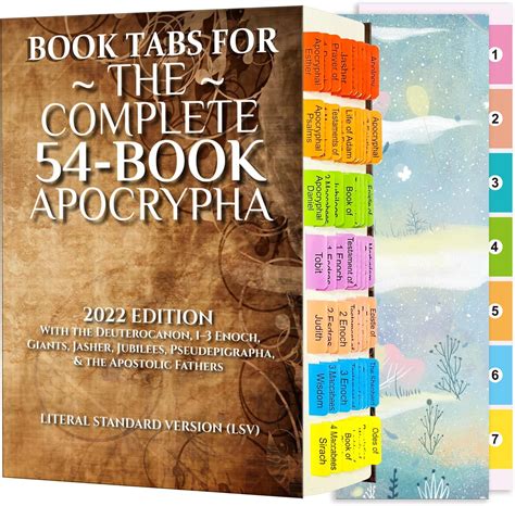Amazon.com : Index Tabs for The Complete 54-Book Apocrypha,2022 Edition ...