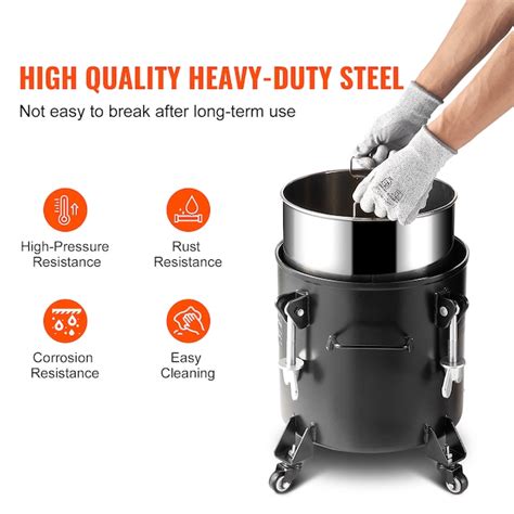 VEVOR Spray Paint Pressure Pot 20 L / 5 gal Pressure Pot Tank 70 psi ...