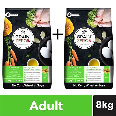 Grain Zero Adult Dry Dog Food, Super 4 kg Pack (BUY1 GET 1 Free ...