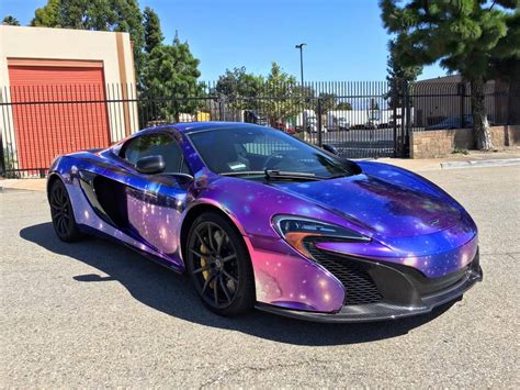 McLaren 650S Spider Wrapped in Galaxy Chrome - GTspirit