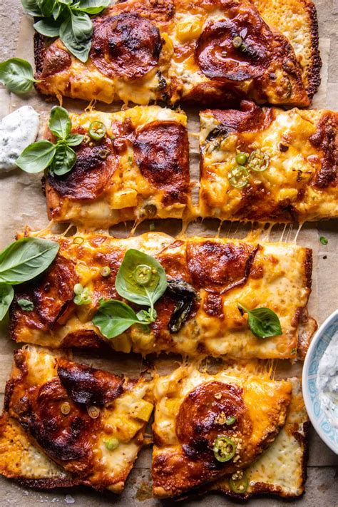 Sheet Pan Hawaiian Pepperoni Pizza. - Half Baked Harvest