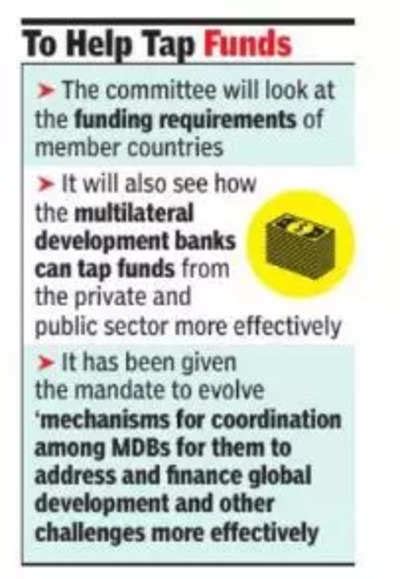 Panel to look at ways to boost multilateral banks - The Times of India
