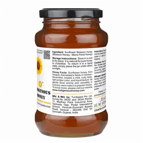 Natural Sunflower Honey | Unprocessed & Pure | Indigenous Honey