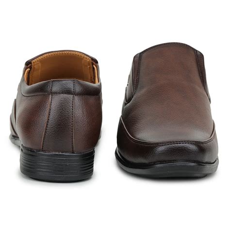 Buy Fortune (Brown) Formal Slip on Shoes For Men Uvl-34 By Liberty