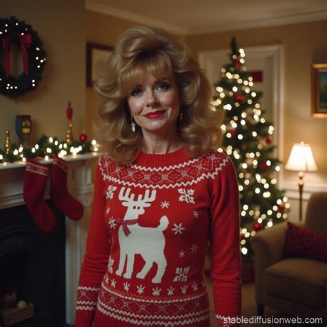 Christmas-themed 80s Christmas Jumper | Stable Diffusion Online