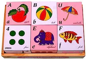 Little Genius Alphabets and Number Cube Set, Multi Color : Amazon.in ...